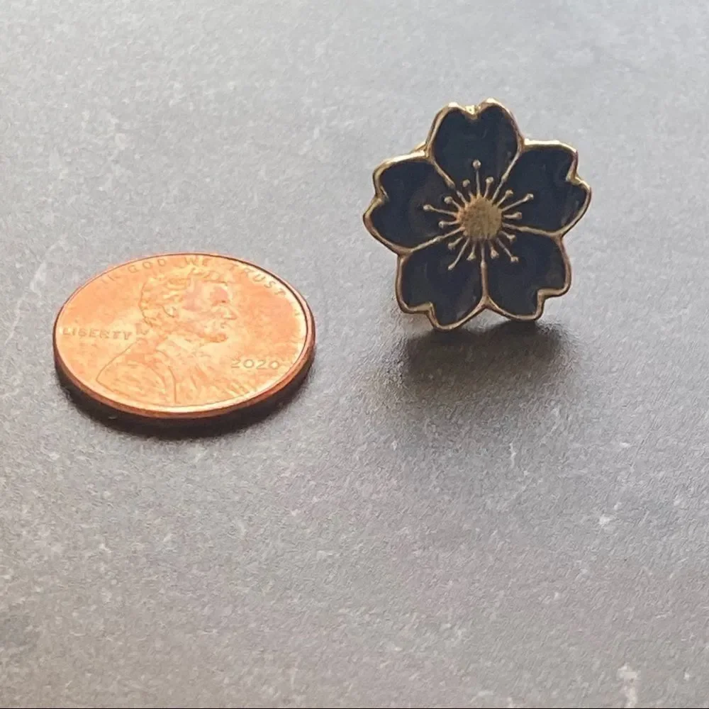Blue Small Flower Enamel Pin/ Brooch